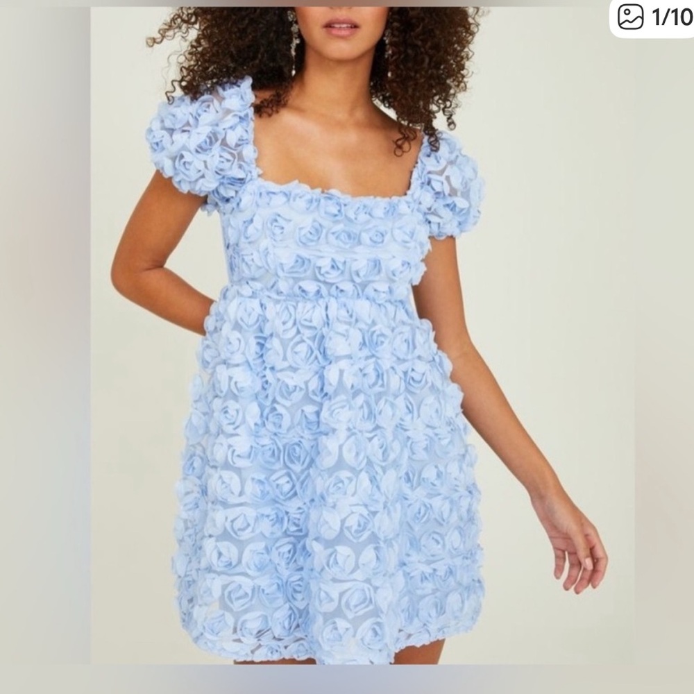ALTAR'D STATE Krystal Rosette Dress Women's S